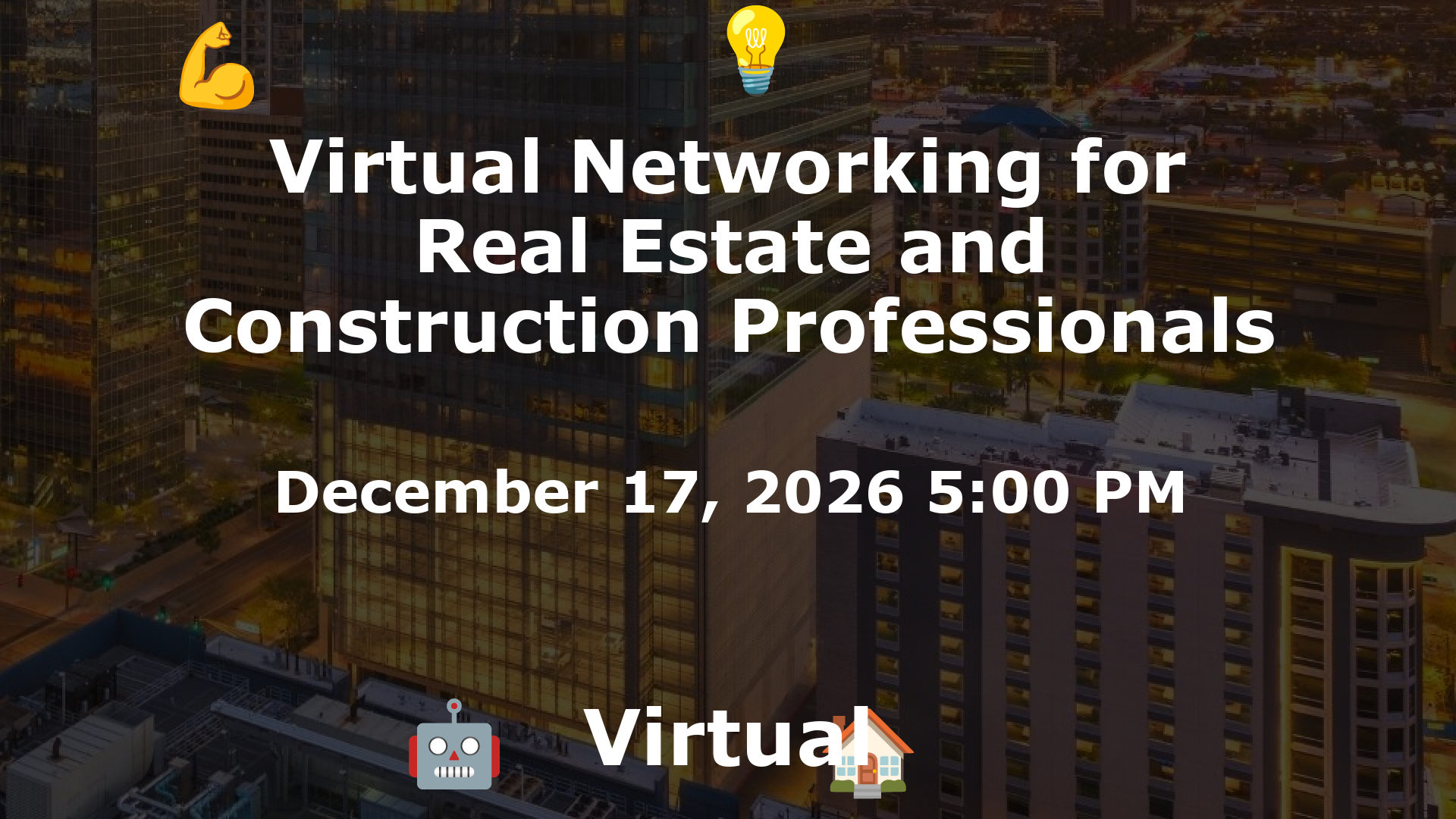 Virtual Networking for Real Estate and Construction Professionals event image